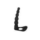 Pure Passion Farnell Strap-on su dviguba penetracija ir vibruojančiu klitorio stimuliatoriumi – 17 cm (6.5″) – juodas — Nuotrauka 2