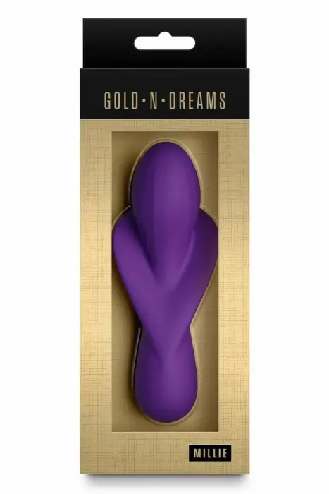 GOLD-N-DREAMS Millie – компактный силиконовый вибратор – аметистовый – аккумулятор – IPX6
