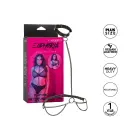Euphoria Collection Plus Size Chain Halter & Collar with Leash – Black — Photo 5