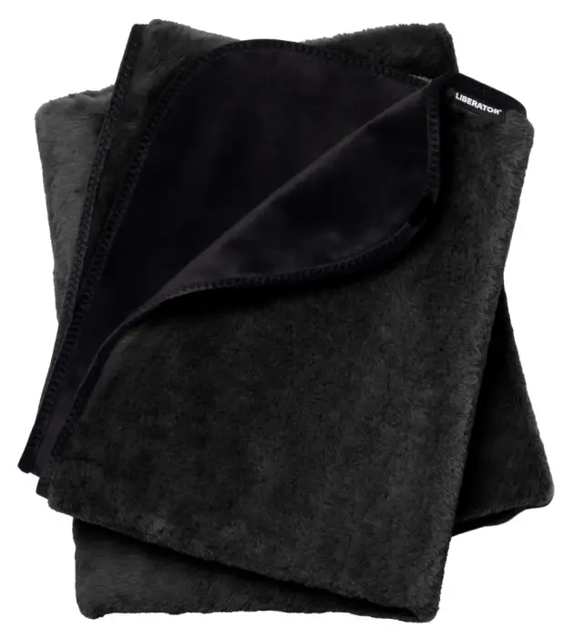 Liberator Faux Fur Fascinator ūdensnecaurlaidīgs palags – melns Foto 2