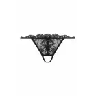 Christine Pixy – string ar atvērtu soli – V-griezums – melns – S/M — Foto 4