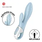 Satisfyer Air Pump Bunny 1 вибратор с тройной стимуляцией – розовый — Фото 5