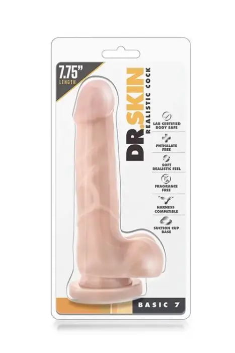 DR. SKIN Reālistisks dildo Basic 7 – 20 cm (8″) – Miesas krāsa