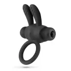 Pluto Vibrating Cock Ring with Bullet – Black — Photo 3