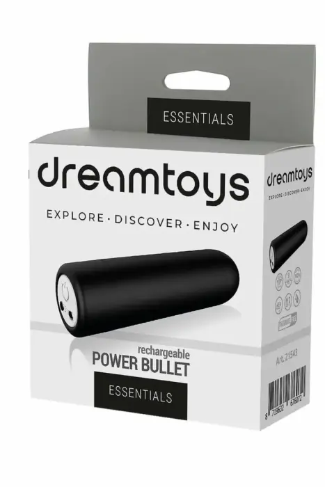 ESSENTIALS Power Bullet – компактный перезаряжаемый виброэлемент – чёрный