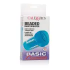 Basic Essentials Beaded Masturbator – Blue — Photo 2