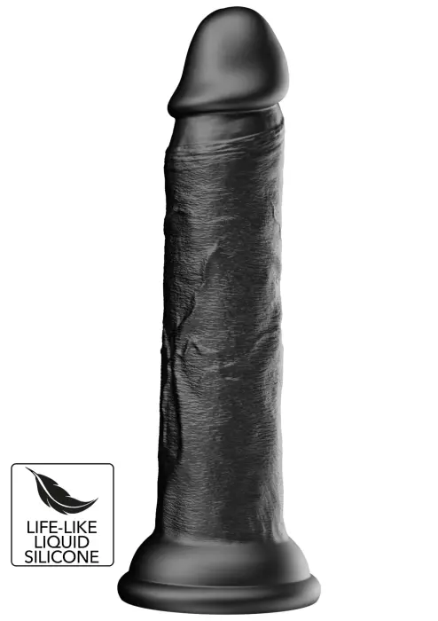 INFERNO Realistlik dildo – 23 cm (9″) – Must