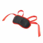 OHMAMA Black Mask with Red Trim – Adjustable Polyester Accessory — Photo 5