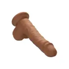 Dual Density Realistic Dildo with Suction Cup – 13 cm (5″) – Brown — Photo 11