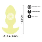 Cuties Vibrating Plug – 8 cm (3.1″) – Yellow — Photo 11