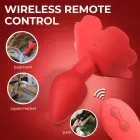 Rose besisukantis analinis kištukas – USB įkrovimas Photo