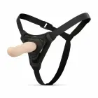 TOYJOY Strap-On System reguliuojamas silikoninis diržas – 18 cm (7″) – juodas — Nuotrauka 1
