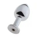 MALESATION Chrome Anal Plug with Suction Cup – S – Grey — Photo 4
