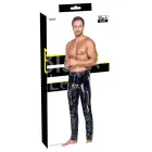 Black Level Men's Vinyl Trousers with Metal Details – Black – S — Photo 1