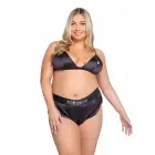Playboy Lingerie Sparkling Bunny Set – Shiny 2-Piece Comfort Fit S/M — Photo 3