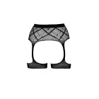 Svītrains tīkliņa zeķturis ar leg banding – viens izmērs Foto 6