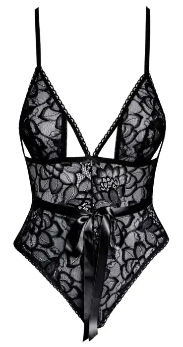 kissable mežģīņu bodijs – melns – L/XL Foto 8