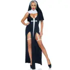 Sultry Sinner vienuolės kostiumas – juodas – S — Nuotrauka 2