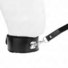 KINK Adjustable Black Collar with Leash 116cm Silver Studs Model 4 — Photo 3