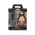 Daggers - Double Chain Nipple Clamps – Black and Silver — Photo 2