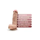 Dr. Skin Mr. D реалистичный дилдо с яичками и присоской – 21.6 cm (8.5″) – телесный — Фото 4