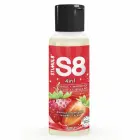 S8 4-in-1 braškių deserto lubrikantas ir masažo gelis – 125 ml — Nuotrauka 1