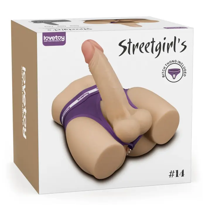 LoveToy Streetgirl's #14 with Bendable Dildo – премиум мастурбатор с гибким дилдо, TPE