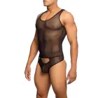 MOB Sexy Mesh Bodysuit – Black – L/XL — Photo 1