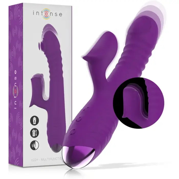 INTENSE IGGY Multifunction Rechargeable Up & Down Vibrator – 24 cm (9.4″) – Purple