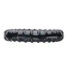 Perfect Fit Ribbed Ring Black – Flexible SilaSkin Comfort Ring — Photo 2