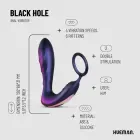 Hueman Black Hole Anal Vibrator & Support Ring – Black — Photo 4