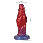 Power Monsters Shadow Behemoth – 22 cm Rippled Monster Silikona Dildo Foto 7