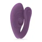 Pleasuriser uzlādējams C-formas pāru vibrators ar tālvadību – violets — Foto 4