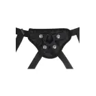 SPORTSHEETS Velvet Noir Strap-On Harness – marbled faux leather – hips up to 152 cm — Photo 5