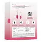 Elva Plum Red uzlādējams lodes vibrators ar tālvadības pulti – 8.1 cm — Foto 11