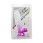 Kiotos Cox spalvotas dildo – 22.5 cm (9″) – skaidrus/violetinis — Nuotrauka 8