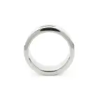Mr. Steel Single Grooved Cock Ring – 4 cm – Silver — Photo 4