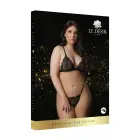 Magic Lace Velvet apatinių komplektas – juodas – Plus size — Nuotrauka 1
