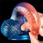 Dazzle Studs Realistic Dildo with Suction Cup – 19 cm (7.5″) – Multicolored — Photo 9
