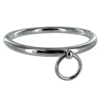 Metāla cieta tērauda apkakle ar O-gredzenu – 18 cm – spīdīga