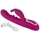 Javida 2F purškiamasis triušio vibratorius – 22.5 cm (8.8″) – rožinis — Nuotrauka 11