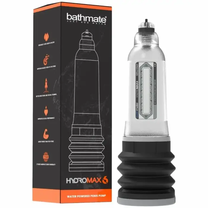 Bathmate Hydromax 6 Transparent Water-Based Enhancement System 10-15 cm