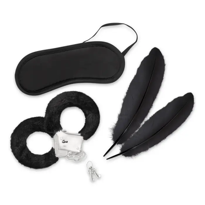Lover's Dream - 4 Piece Bondage Kit for Beginners - Black Foto 10