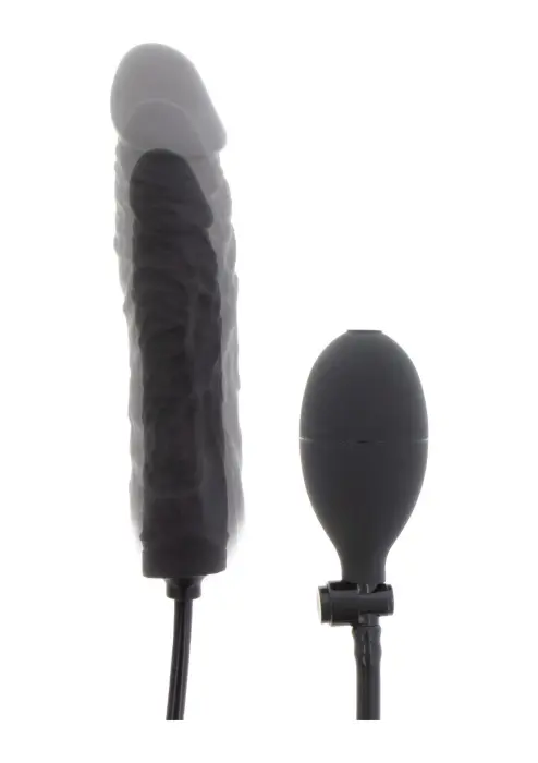 Hidden Desire Extreme piepūšams dildo – melns Foto 8