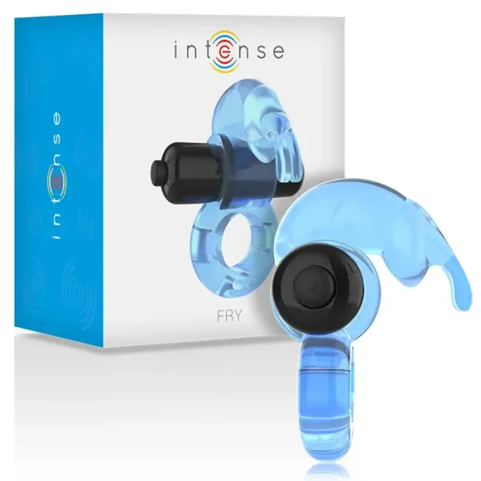 Intense Fry Blue Vibrating Silicone Ring – Waterproof