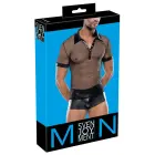 Men's Mesh and Wet Look Shirt – L — Photo 1