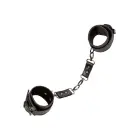 Euphoria Collection Faux Leather Handcuffs – Black — Photo 1