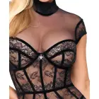 Cottelli PARTY Lace Jumpsuit – Black – XL — Photo 4