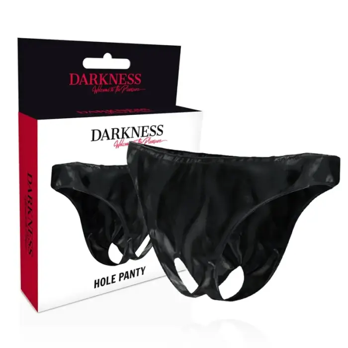 Darkness unisex apakšbikses ar atvērtu dizainu – melnas – viens izmērs