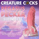 Pegasus tiivuline dildo – 21.5 cm (8.5″) – Roosa — Foto 6